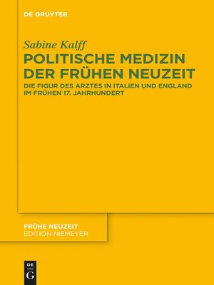 cover image of Politische Medizin der Frühen Neuzeit